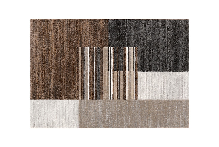 展示品 高級品 プレーベル ジェイド 190×290 ブラウン ラグ カーペット