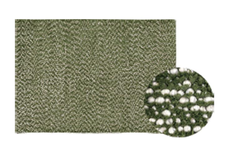 ラグ prevell プレーベル INDIA エレン ラグ(グリーン)