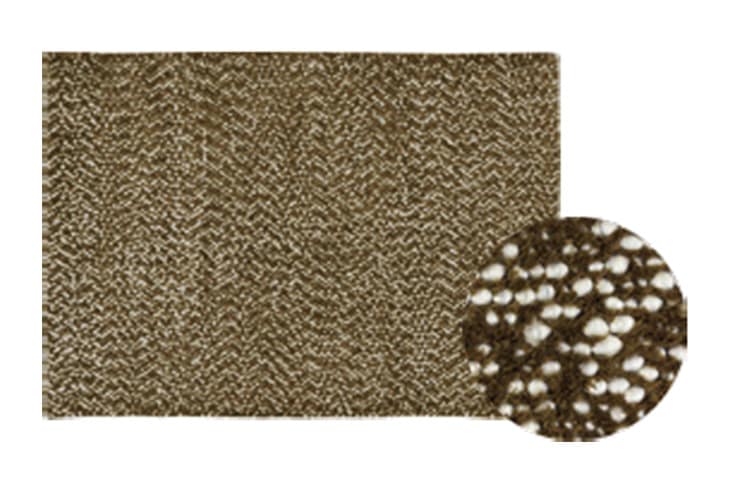 ラグ prevell プレーベル INDIA エレン ラグ(ブラウン)