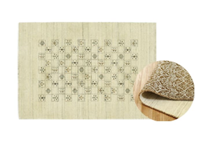 ラグ prevell プレーベル INDIA パラマギャベ ラグ (アイボリー)