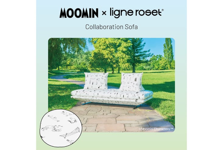ムーミン × リーン・ロゼ　コラボレーションソファ　MOOMIN Riviera ロゼプラド ムーミン リビエラ　