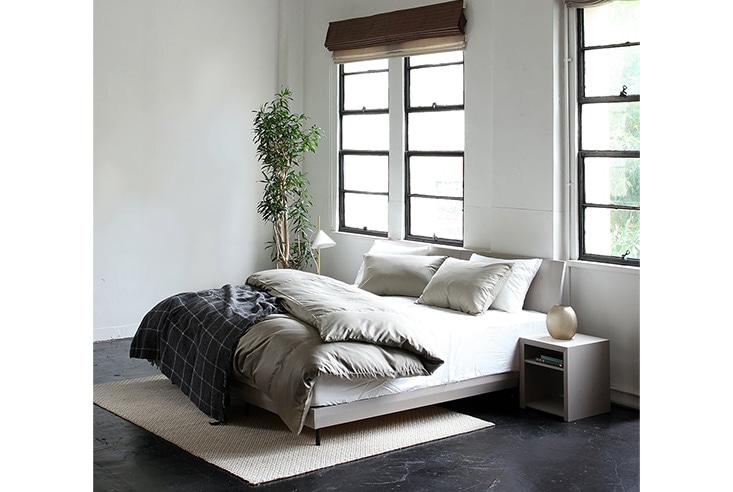 ベッド REAL Style(リアルスタイル) LINIE (リニエ) ウォールナット