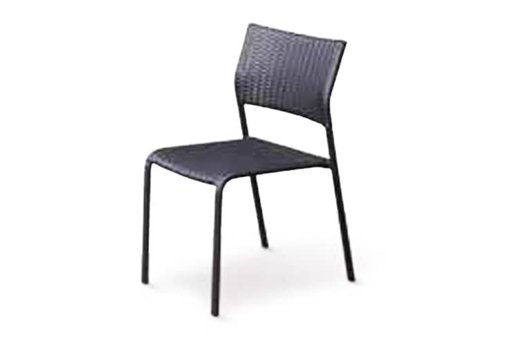 ガーデンファニチャー RAUCORD ORIO (ラウコード オリオ) スタッキングサイドチェア (グレイブラック)