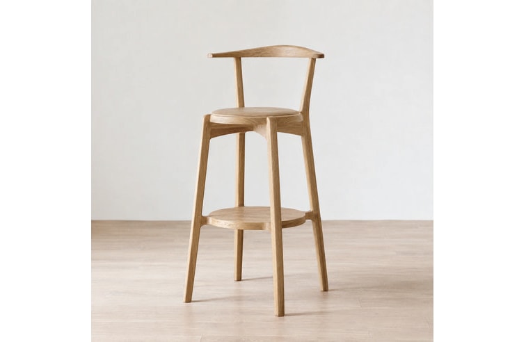 ダイニングチェア hirashima ヒラシマ AGILE Counter Chair (upholstery) アジレ カウンター チェア (張座)オーク