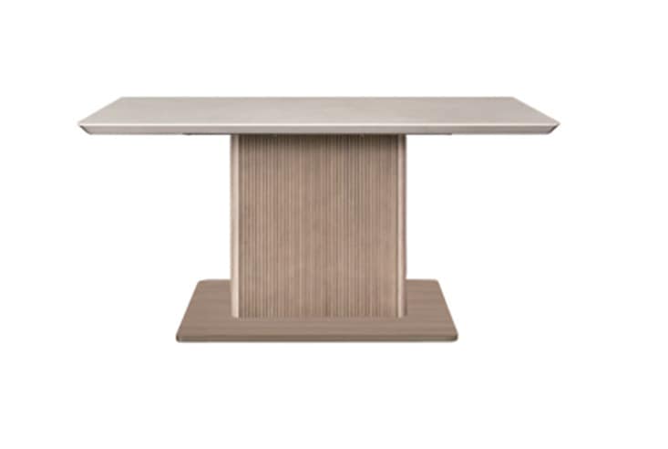 ダイニングテーブル MKMAEDA（エムケーマエダ）TATE One leg dining table (天板/セラミックアイボリー)・(支柱・台座/グレージュ)