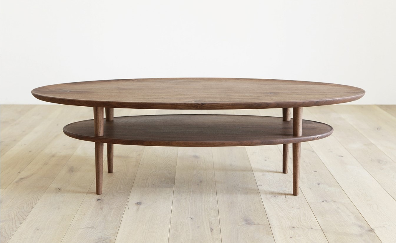 オーク無垢材　センターテーブル HIRASHIMA BORDO Oval120 リビングテーブル Hirashima ヒラシマ BORDO ボルド Oval｜モダン