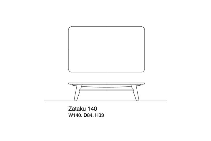 リビングテーブル Hirashima ヒラシマ AGILE Zataku アジレ ザタク(座