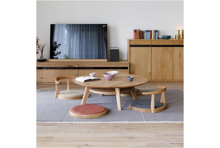 リビングテーブル Hirashima ヒラシマ AGILE Zataku Circle アジレ