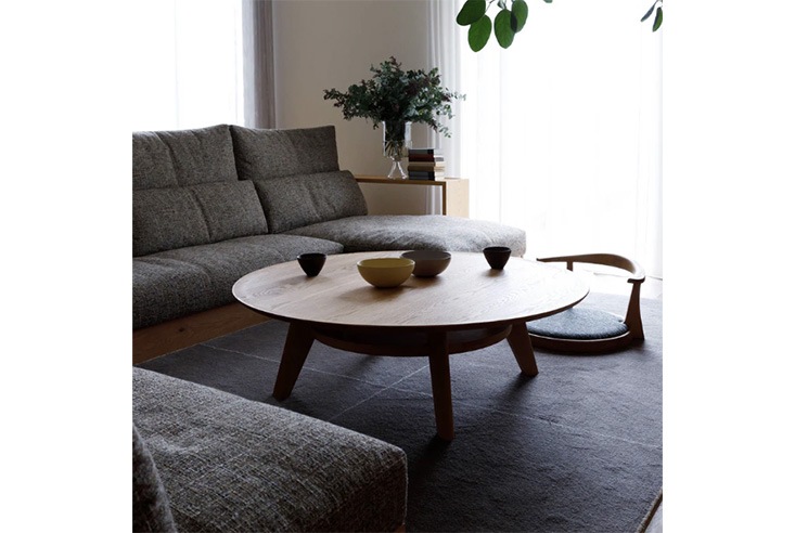 リビングテーブル Hirashima ヒラシマ AGILE Zataku Circle アジレ