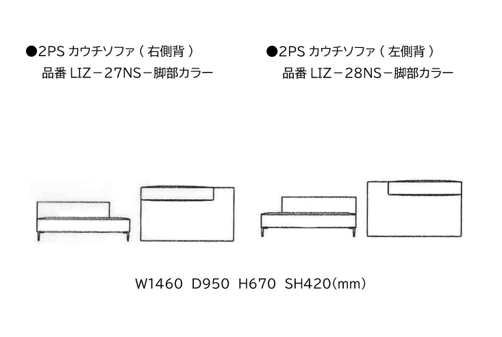 ソファ エスティック リズ 2PS カウチソファ estic LIZ 2PS Couch Sofa