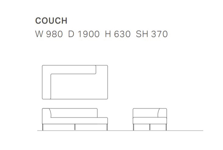 ソファ ALGORHYTHM(アルゴリズム) ROSA ローザ COUCH カウチ・カウチ