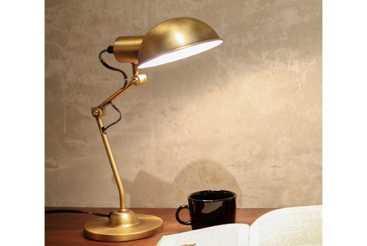 ディクラッセ デスクランプ フェレオ/Ferreo グレー ランプ付き(E17口金 白熱ミニ電球40W フロスト) 中間スイッチ付き LT3 ディクラッセ デスクランプ フェレオ⁄Ferreo グレー ランプ付き(E17