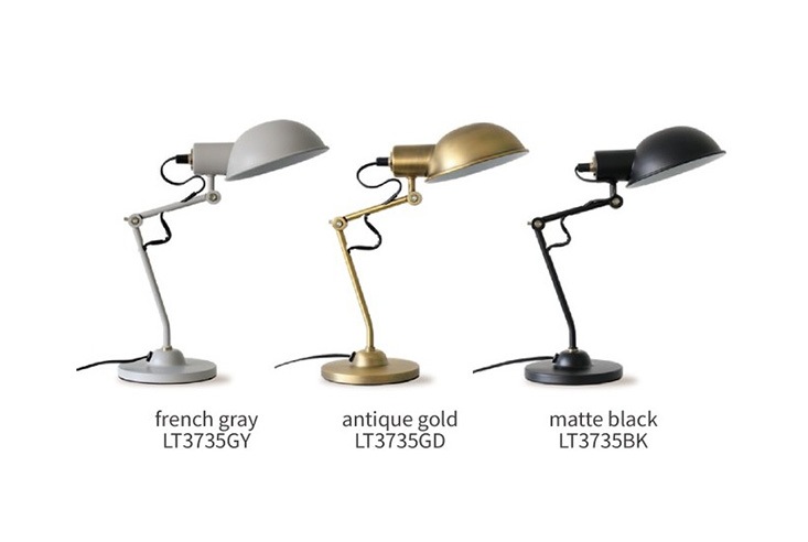 ディクラッセ デスクランプ フェレオ/Ferreo グレー ランプ付き(E17口金 白熱ミニ電球40W フロスト) 中間スイッチ付き LT3 レビューでプレゼントFerreo フェレオ デスクランプ