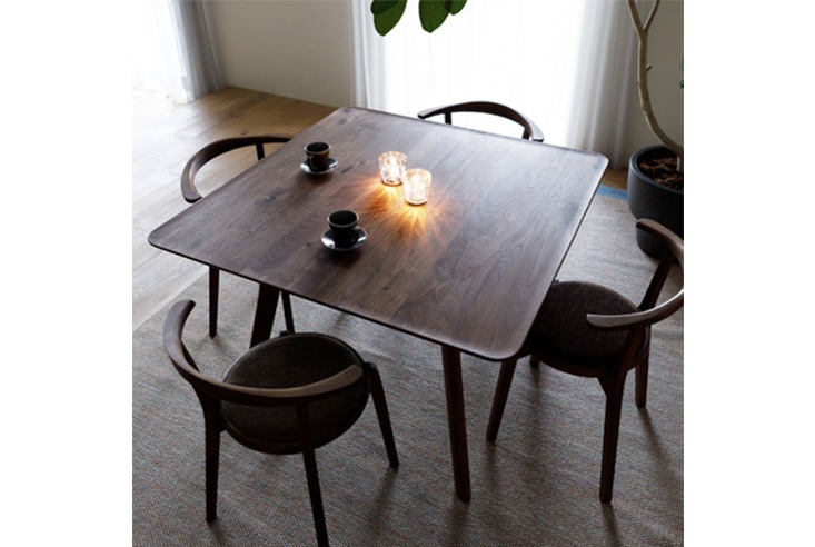 【美品】HIRASHIMA チェア　ウォールナット ダイニングチェア hirashima ヒラシマ AGILE Side Chair (Upholstery