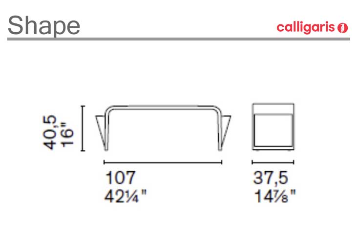 ベンチ Calligaris(カリガリス) Shape(シェイプ) | 商品一覧 | Stylish