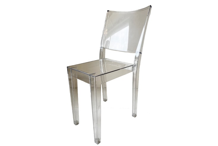 【良品】Kartell クリスタルチェア LA MARIE No.11016「Kartell〈LA MARIE〉クリスタル チェア：Philippe