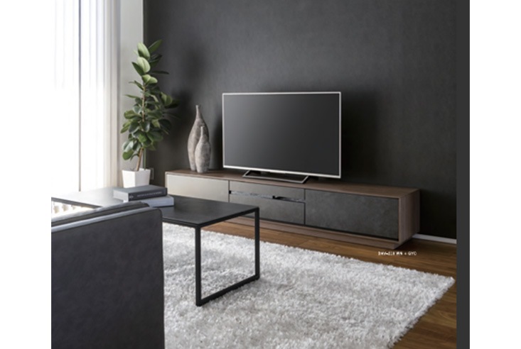 MKマエダ テレビボード モデルルーム展示品 木製 テレビ台 エムケーマエダ MKマエダ家具 テレビ台 ローボード 天然木 ルーバーデザイン JIG