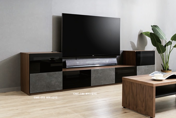 【送料込】テレビ台 幅180cm ウォールナット MKマエダ 送料込】テレビ台 幅180cm ウォールナット MKマエダ MKマエダ家具