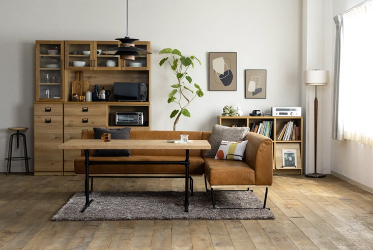 関家具 ダイニングテーブル ジプシーテーブル CRUSH CRUSH ブラウン