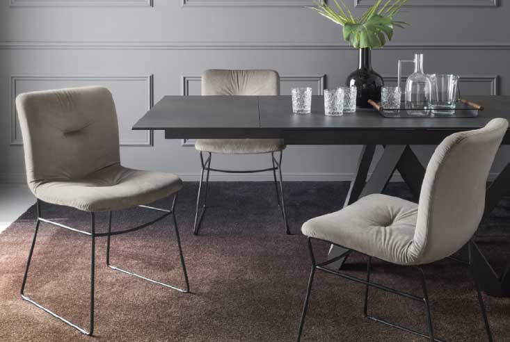 ダイニングチェア Calligaris(カリガリス) Annie(アニー)soft メタル