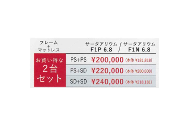 Seranthaさま専用 PS＋SDサイズ2台セット】アリウム2231 フラットタイプ アリウム