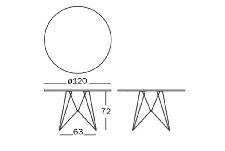 マジリ ダイニングテーブル MAGIS マジス XZ3 エックスゼットスリー (ラウンド