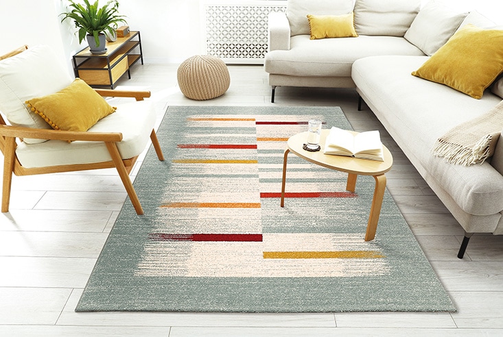 ラグ prevell プレーベル Wilton アクト ラグ (BL) | ラグ・絨毯