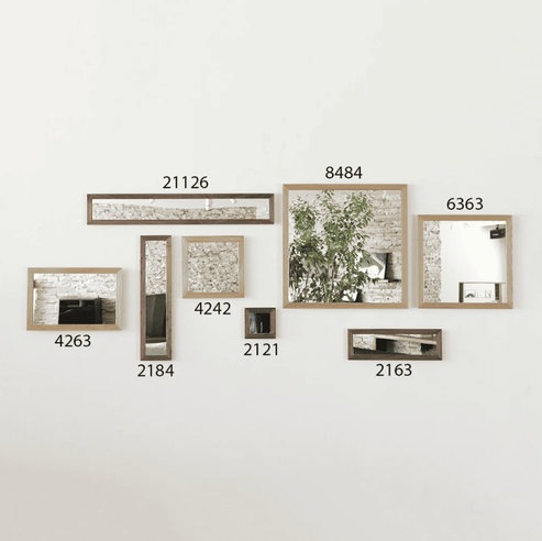 ミラーHirashima ヒラシマ ORLO Wall Mirror 21/42/63/84 オーク