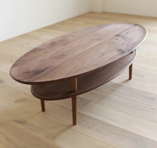 オーク無垢材　センターテーブル HIRASHIMA BORDO Oval120 リビングテーブル Hirashima ヒラシマ BORDO ボルド Oval｜モダン