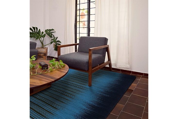 ラグ prevell プレーベル INDIA アウラ ラグ(ブルー) | 商品一覧