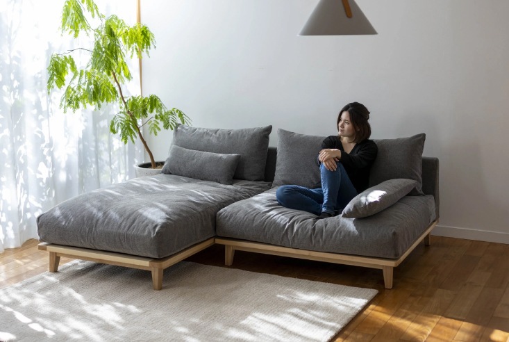 ソファ Fumi(フミ) 幸せになるソファ ロング ペット対応生地