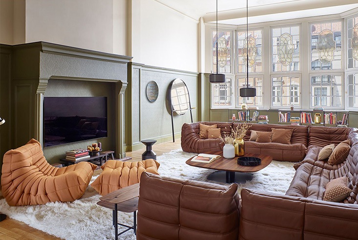 リーンロゼ(ligne roset)ソファ 1人掛け 美品① リビングソファ一人掛け ligne roset(リーン・ロゼ) ROSETTogo