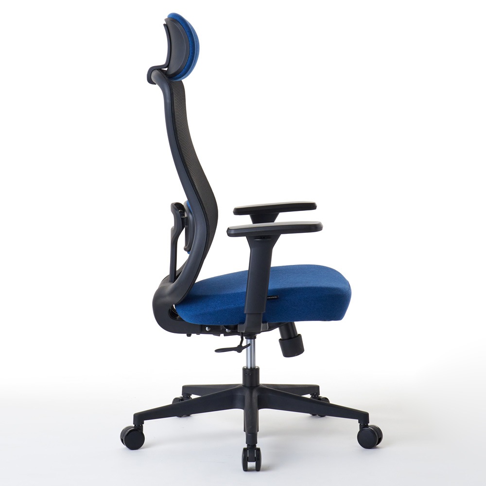 ROOM WORKS ワークチェア シンプルベーシック M2BK 張地ネイビー RM2-BBL