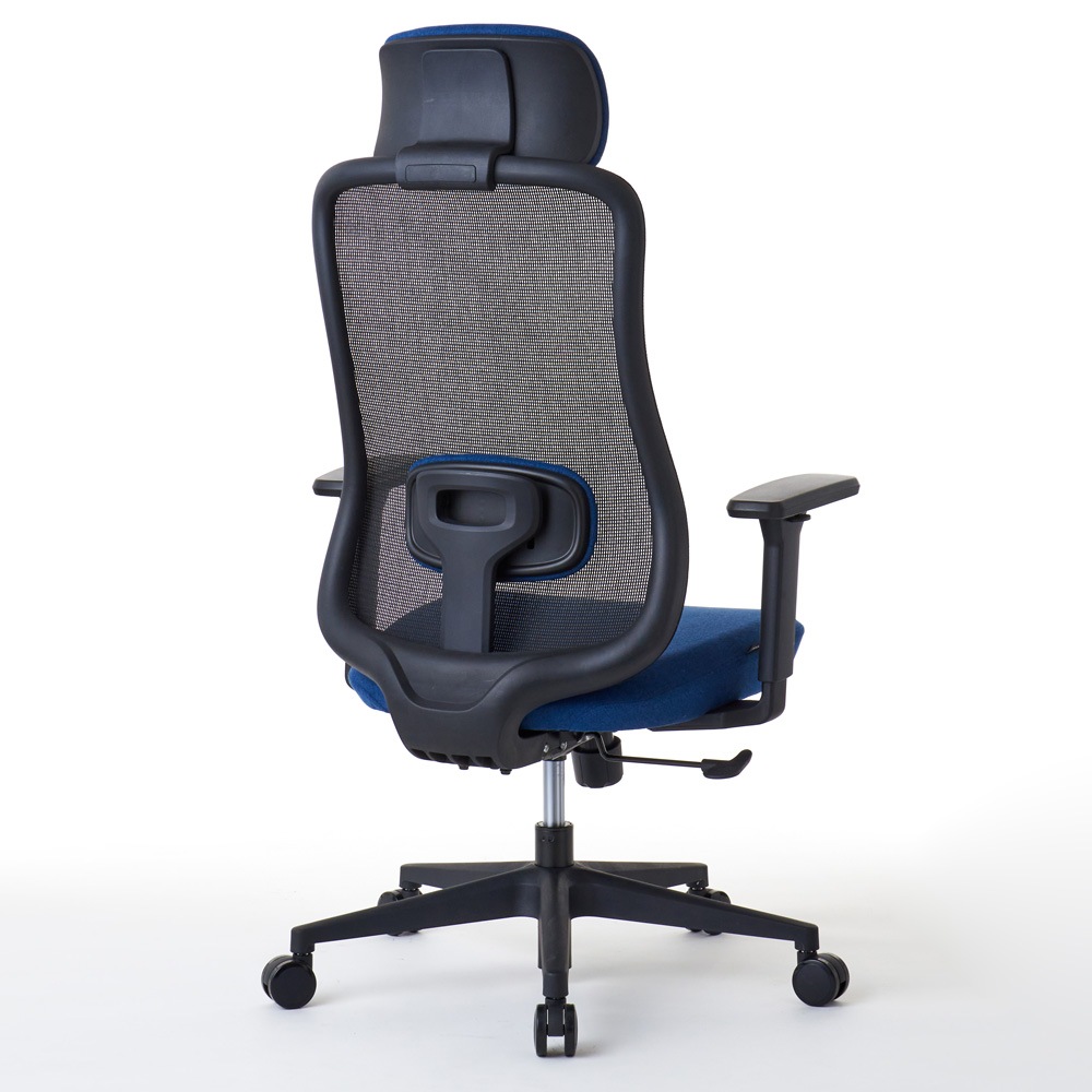 ROOM WORKS ワークチェア シンプルベーシック M2BK 張地ネイビー RM2-BBL
