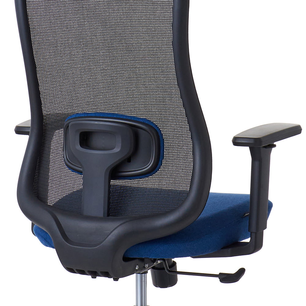 ROOM WORKS ワークチェア シンプルベーシック M2BK 張地ネイビー RM2-BBL