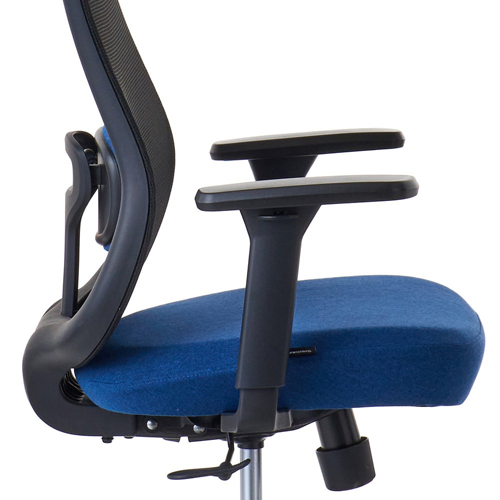 ROOM WORKS ワークチェア シンプルベーシック M2BK 張地ネイビー RM2-BBL