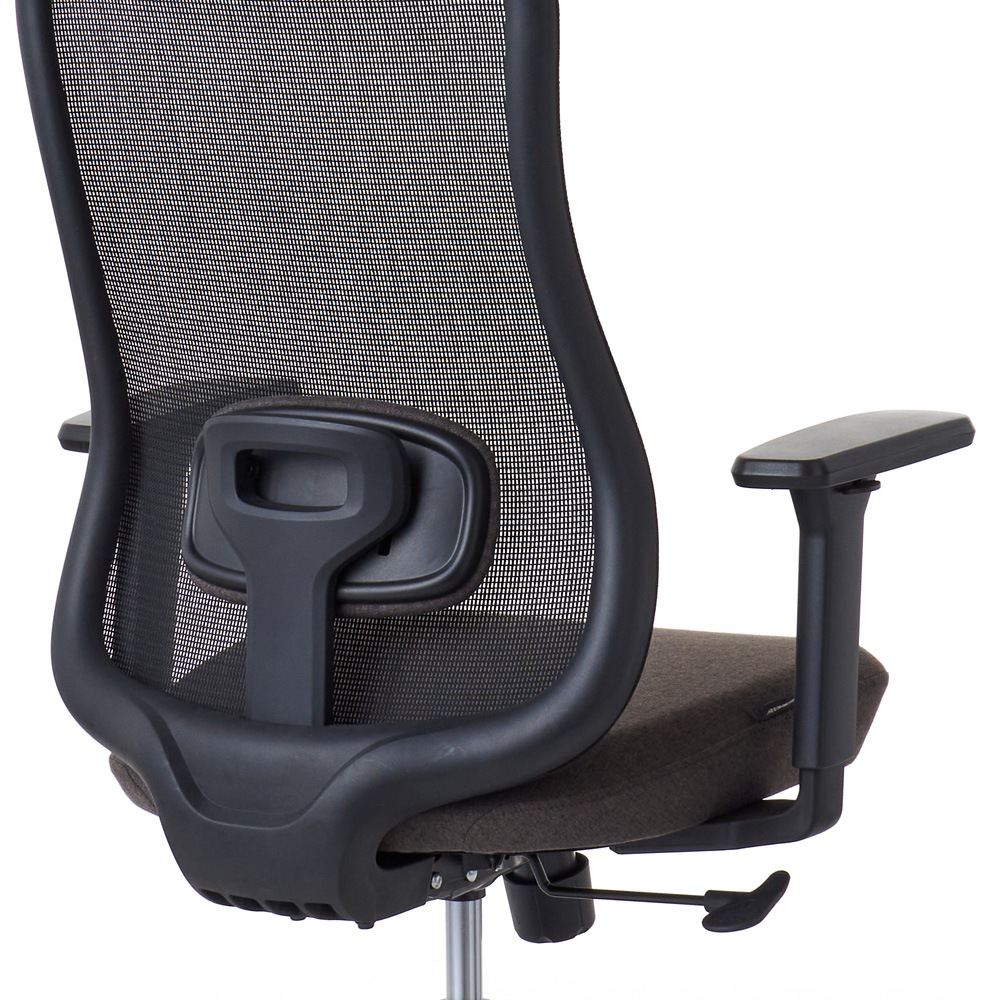 ROOM WORKS ワークチェア シンプルベーシック M2BK 張地ブラウン RM2-BBR