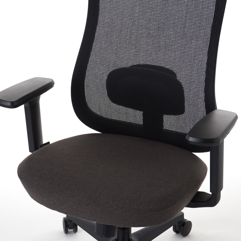 ROOM WORKS ワークチェア シンプルベーシック M2BK 張地ブラウン RM2-BBR