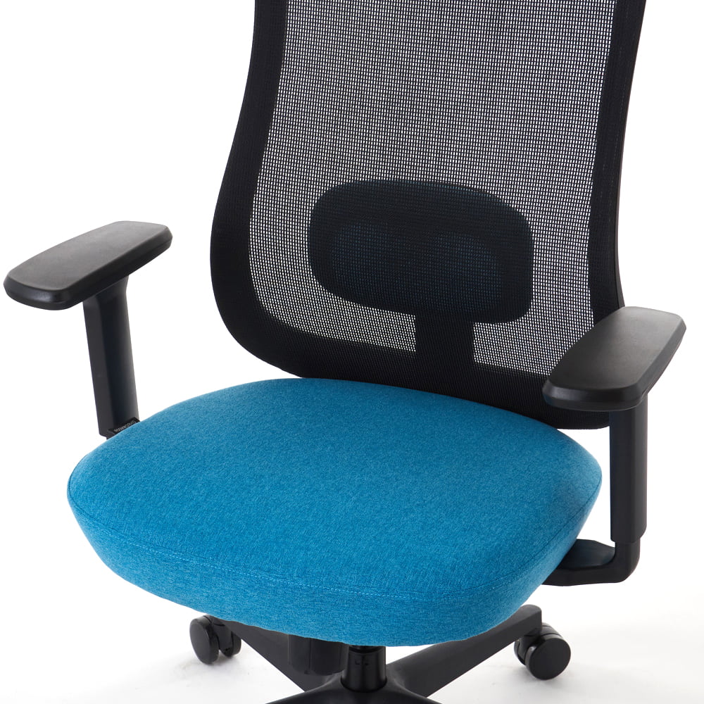 ROOM WORKS ワークチェア シンプルベーシック M2BK 張地エメラルド RM2-BEM