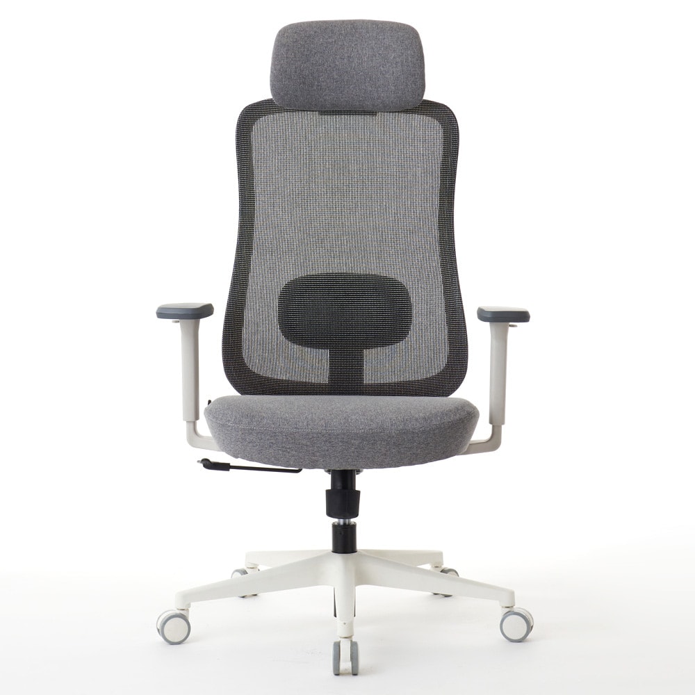 ROOM WORKS ワークチェア シンプルベーシック M2WH 張地グレー RM2-WGY