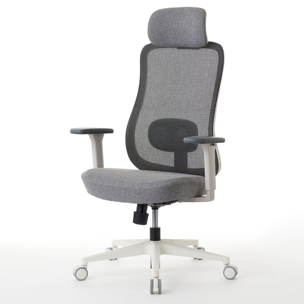 ROOM WORKS ワークチェア シンプルベーシック M2WH 張地グレー RM2-WGY