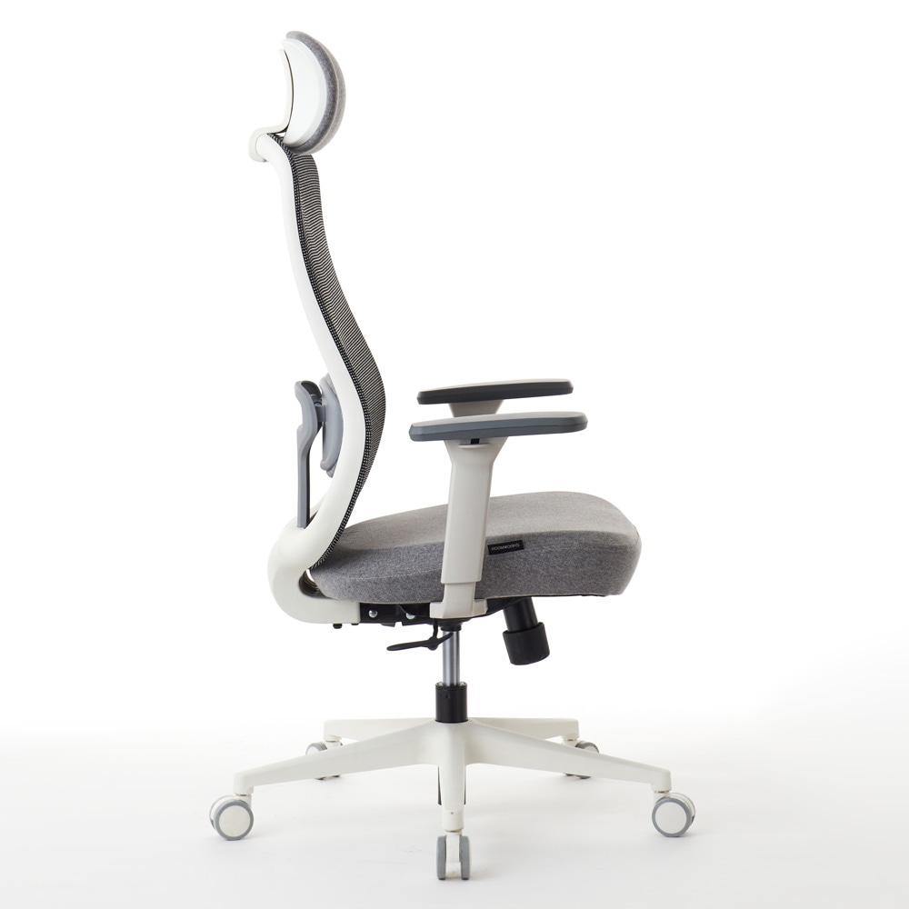 ROOM WORKS ワークチェア シンプルベーシック M2WH 張地グレー RM2-WGY