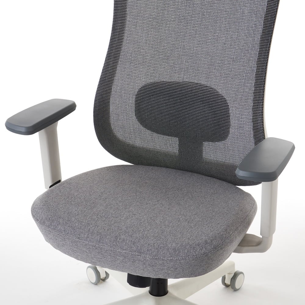 ROOM WORKS ワークチェア シンプルベーシック M2WH 張地グレー RM2-WGY