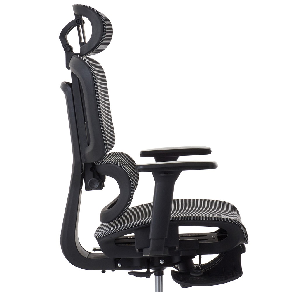 ROOM WORKS 多機能フルメッシュワークチェア M5 グレー メッシュ座面 RM5-GY