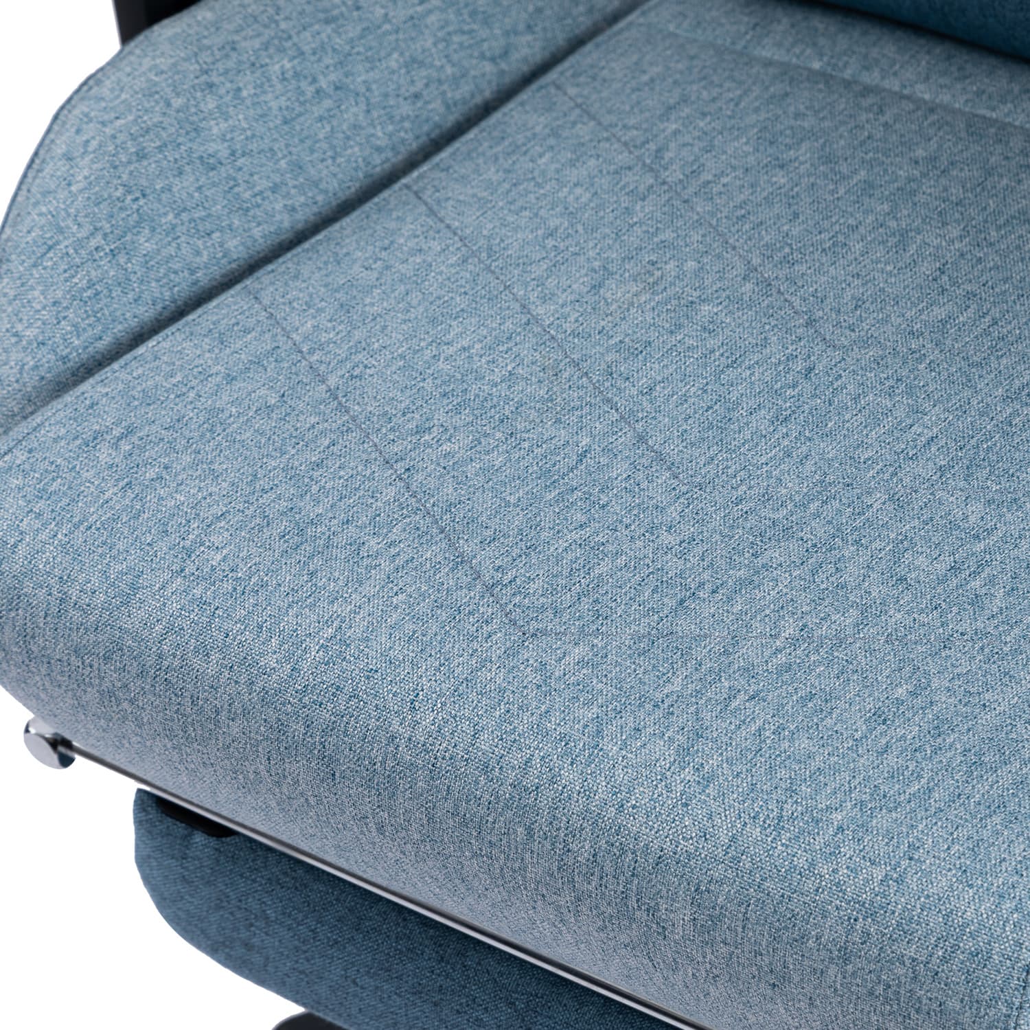 次回12月中旬入荷予定 VESTEX ゲーミングチェア ブルー ファブリック フットレスト付 VES-S1FTBL