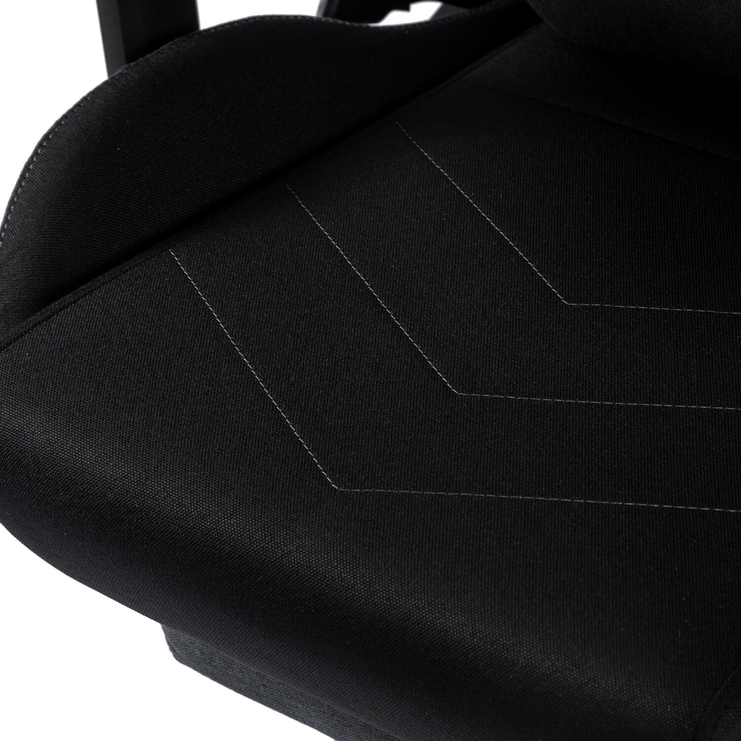 次回12月中旬入荷予定 VESTEX ゲーミングチェア ブラック ファブリック フットレスト付 VES-S1FTBK