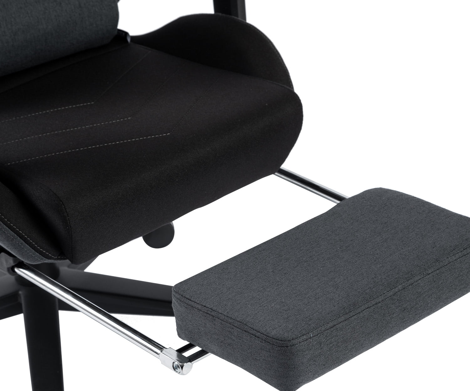 次回12月中旬入荷予定 VESTEX ゲーミングチェア ブラック ファブリック フットレスト付 VES-S1FTBK