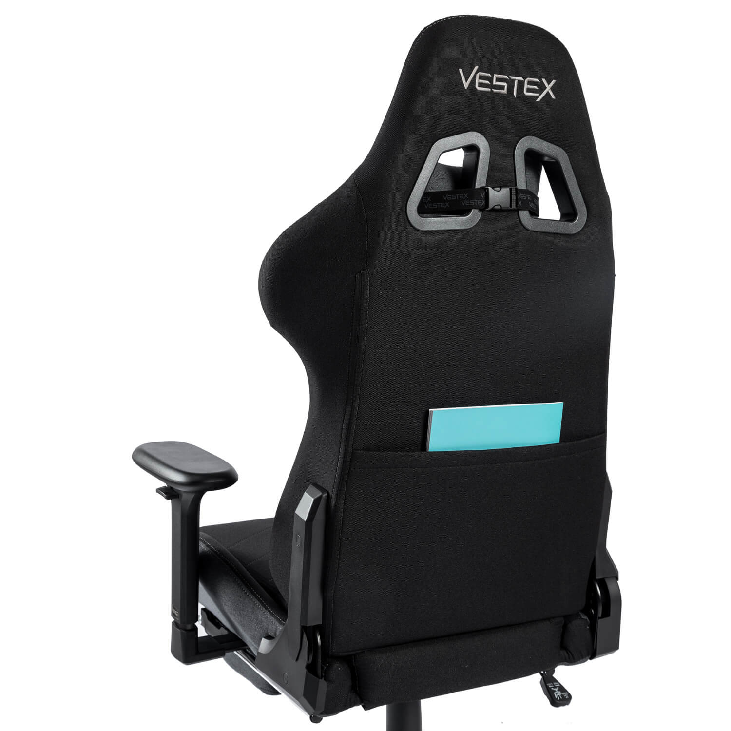 VESTEX ゲーミングチェア ブラック ファブリック フットレストなし VES-S1BK