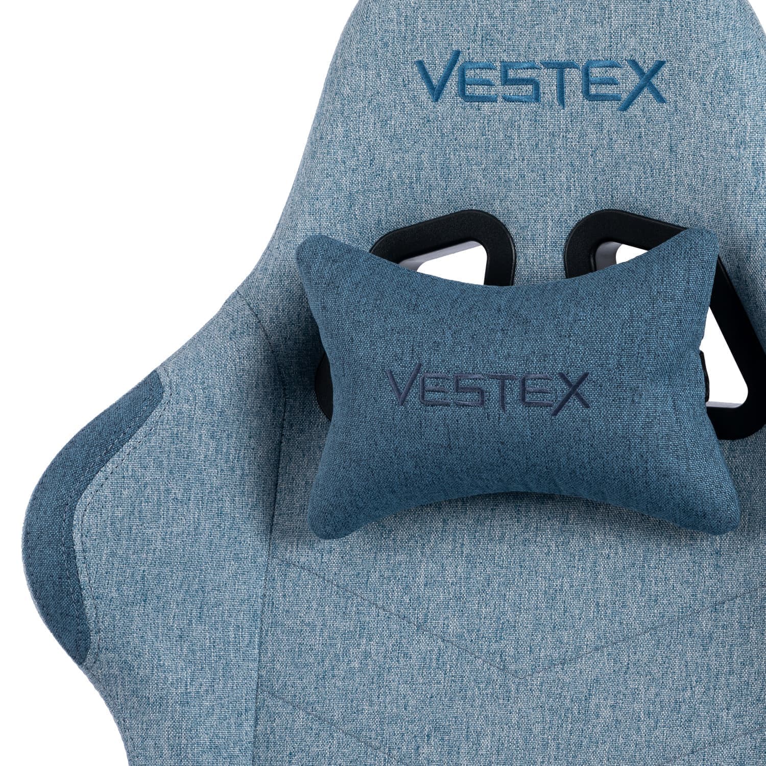 VESTEX ゲーミングチェア ブルー ファブリック フットレストなし VES-S1BL