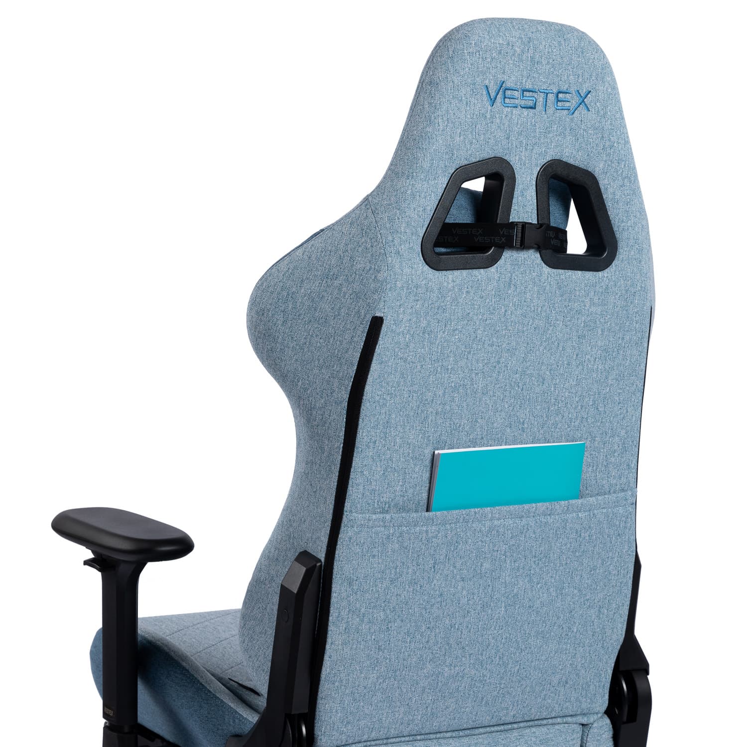 VESTEX ゲーミングチェア ブルー ファブリック フットレストなし VES-S1BL